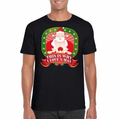 Foute kerst t shirt this is why i love christmas heren