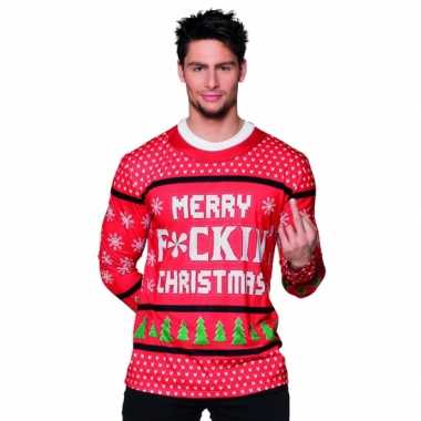 Kerst shirt kerst teksttrui opdruk heren