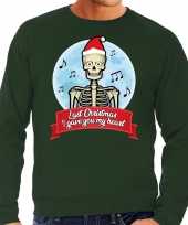 Grote maat kersttrui groen last bij mas i gave you my heart heren