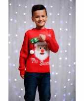Kersttrui kinderen 3d aftel kalender