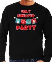 Ugly sweater party foute kersttrui outfit zwart heren